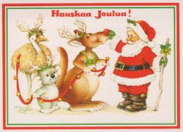 PÈRE NOËL Bonne Année Noël Vintage Carte Postale CPSM #PBB121.FR - Santa Claus