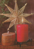 Buon Anno Natale CANDELA Vintage Cartolina CPSM #PAV458.IT - Neujahr