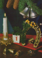 Buon Anno Natale CAVALLOSHOE Vintage Cartolina CPSM #PAT948.IT - Nouvel An