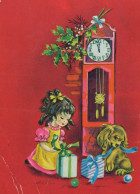 Buon Anno Natale BAMBINO Vintage Cartolina CPSM #PAS835.IT - Nouvel An