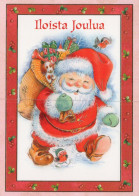 BABBO NATALE Natale Vintage Cartolina CPSM #PAK845.IT - Santa Claus
