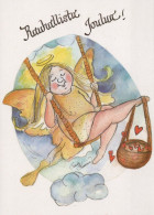 ANGELO Buon Anno Natale Vintage Cartolina CPSM #PAJ211.IT - Angels