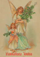 ANGELO Buon Anno Natale Vintage Cartolina CPSM #PAH460.IT - Angeles