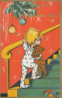 Happy New Year Christmas CHILDREN Vintage Postcard CPSMPF #PKD605.GB - Neujahr