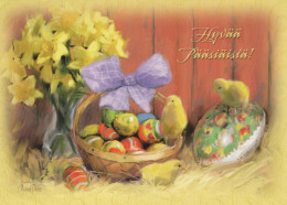 EASTER CHICKEN EGG Vintage Postcard CPSM #PBO922.GB - Easter