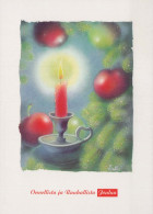 Happy New Year Christmas CANDLE Vintage Postcard CPSM #PBN734.GB - Nieuwjaar