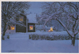 Happy New Year Christmas CANDLE Vintage Postcard CPSM #PBN614.GB - Nieuwjaar