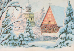 Happy New Year Christmas Vintage Postcard CPSM #PBN176.GB - Neujahr