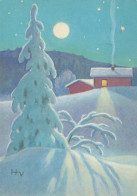 Happy New Year Christmas Vintage Postcard CPSM #PBM988.GB - Anno Nuovo