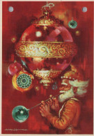 Happy New Year Christmas GNOME Vintage Postcard CPSM #PBL634.GB - Neujahr