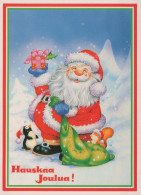 SANTA CLAUS Happy New Year Christmas Vintage Postcard CPSM #PBL109.GB - Santa Claus