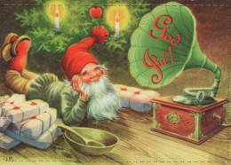 Happy New Year Christmas GNOME Vintage Postcard CPSM #PBA734.GB - Anno Nuovo