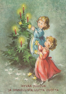 Happy New Year Christmas CHILDREN Vintage Postcard CPSM #PAY896.GB - Anno Nuovo