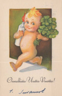 Buon Anno Natale BAMBINO Vintage Cartolina CPSMPF #PKD793.IT - Anno Nuovo