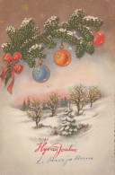 Buon Anno Natale Vintage Cartolina CPSMPF #PKD483.IT - Anno Nuovo