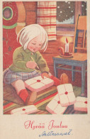 Buon Anno Natale Vintage Cartolina CPSMPF #PKD236.IT - Neujahr