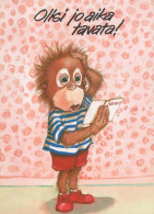 SCIMMIA Animale Vintage Cartolina CPSM #PBR966.IT - Monkeys