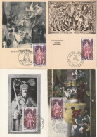 LOT " CHARLEMAGNE " Sur 4 Cartes Maximum De 1966 N° YT 1497  Parfait état. CM à Saisir !!! - Autres & Non Classés