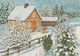 Buon Anno Natale Vintage Cartolina CPSM #PBN180.IT - Nouvel An