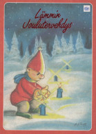 Buon Anno Natale GNOME Vintage Cartolina CPSM #PBL987.IT - Nouvel An