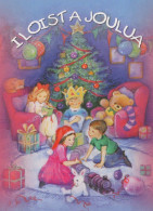 Buon Anno Natale BAMBINO Vintage Cartolina CPSM #PBM205.IT - New Year