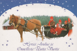 Buon Anno Natale CAVALLO Vintage Cartolina CPSM #PBM412.IT - Neujahr