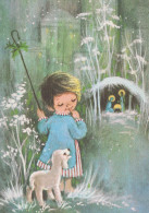 BAMBINO Scena Paesaggio Gesù Bambino Vintage Cartolina CPSM #PBB583.IT - Taferelen En Landschappen
