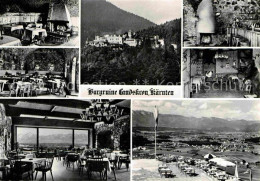 72716841 Villach Kaernten Burgruine Landskron Restaurant Fernsicht Alpenpanorama - Sonstige & Ohne Zuordnung