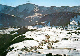 72716827 Steibis Winterpanorama Allgaeuer Alpen Fliegeraufnahme Steibis - Oberstaufen