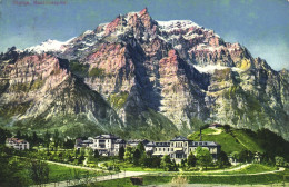 GLARUS, HOSPITAL, ARCHITECTURE, MOUNTAIN, SWITZERLAND, POSTCARD - Altri & Non Classificati