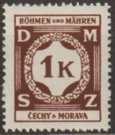 04/ Pof. SL 6, Dark Brown - Unused Stamps