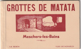 Meschers Les Bains  Carnet De 10 Cartes  Grottes De Matata - Meschers