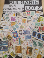 BULGARIE , 80 G , LOT Z ,SUR FRAGMENTS,MODERNES , GRANDS FORMATS,保加利亚 ， 80 克 ， Z 批次 ， 在碎片上， 现代 ， 大幅面 LARGE ON PAPER MIX - Lots & Kiloware (mixtures) - Max. 999 Stamps