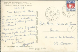 FRANCE CARTE 30c BEC-HELLOUIN ( EURE ) POUR CRAON ( MAYENNE ) DE 1967 LETTRE COVER - 1961-....