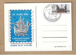 Los Vom 15.05  Sammlerkarte Aus Kamenz 1981  NVA - Covers & Documents