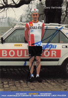 Velo - Cyclisme - Coureur  Cycliste Belge  Gerry Verlinden- Team Boule D'Or  - 1981- Signé - Cyclisme