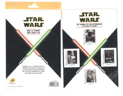 COLLECTOR - Star Wars - Que La Force Soit Avec Toi  - 4 Timbres Autocollants - (Lettre Verte) Sous Blister  (C 109) - Collectors