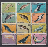 Cook Islands 1984 - DAUPHINS - MNH - Michel 958/969 - 28,00 Eur. - Delfine