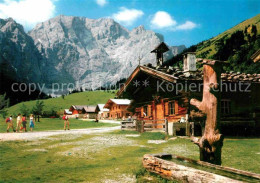 72716544 Ahornboden Eng-Almen Im Karwendelgebirg Mit Grubenkarspitze Ahornboden - Autres & Non Classés