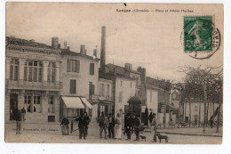 LANGON * GIRONDE * PLACE * ALLEES MAUBEC * COLONNE MORICE * CERCLE De L'EGALITE *PATISSERIE * édit. Roumazeille - Langon