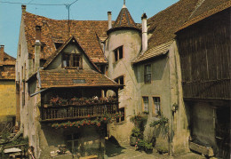 Ribeauville Alsace Ancienne Hotellerie Du Soleil Avec Sa Tour à Escalier - Ribeauvillé