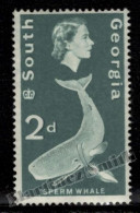 Falkland South Georgia 1963-69 Yvert 11, Queen Elizabeth II, Fauna, Sperm Whale Single Value - MNH - Autres & Non Classés