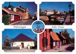 72715838 Haelsning Holzhaeuser Kanal Kirche Haelsning - Schweden