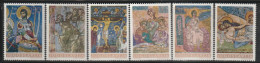 YOUGOSLAVIE- N°1216/21 ** (1969) Fresques D'églises - Unused Stamps