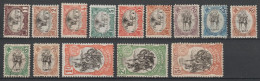 SOMALIS - 1903 - SERIE COMPLETE YVERT N° 53/66 * MH (62 OBLITERE) - COTE = 247 EUR. - Unused Stamps