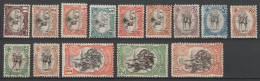 SOMALIS - 1903 - SERIE COMPLETE YVERT N° 53/66 * MH (62 OBLITERE) - COTE = 247 EUR. - Ungebraucht