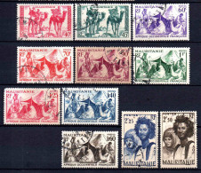 Mauritanie - 1939   - N° 105 à 115 Sauf 112A  - Oblit - Used - Oblitérés