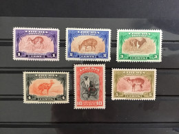 Liberia 1942 Animals Mint SG 622-7 Sc 283-8 Mi 347-52 Yv 257-62 - Liberia