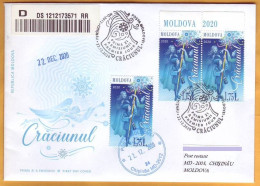 2020 Moldova Moldau Used  FDC Christmas, Christianity, New Year - Weihnachten