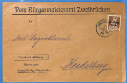 Allemagne Reich 1920 - Lettre De Zweibrucken - G33446 - Briefe U. Dokumente